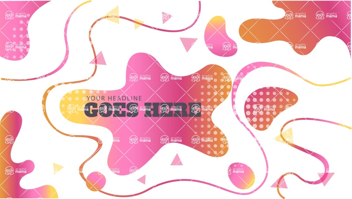 vector backgrounds - a rich collection (vector pack) of beautiful shapes and modern color palettes - Flat Splash Vector Background Concept